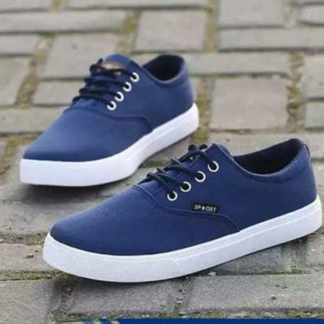 New!! Sepatu Pria  Sneaker vano klasik 39-43-NAVY