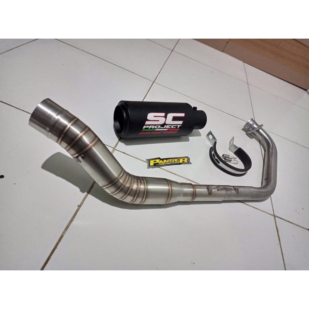 KNALPOT RACING COD VIXION CBR150 ( R25,NINJA R25 XABRE, VIXION, R15, GSX, MINERVA, CBR150R )