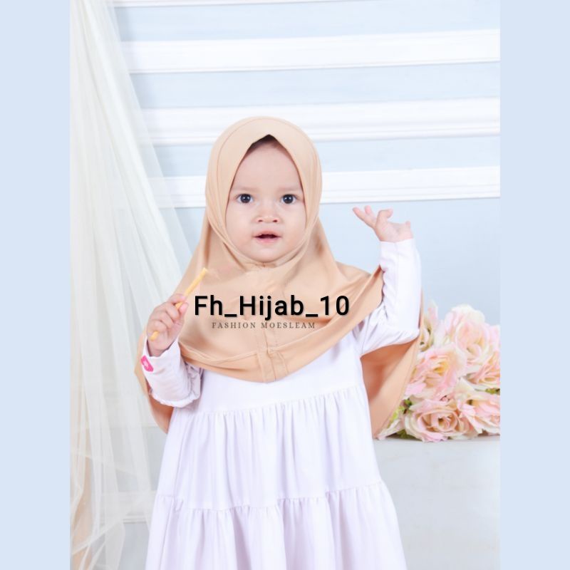 Jilbab Clarisa Anak bayi Instan 0-3 Tahun Bahan Lembut Adem | Hijab baby sekolah Tk newborn lucu Premium kekinian | Kerudung Perempuan Sd Terbaru 6-12 Bulan