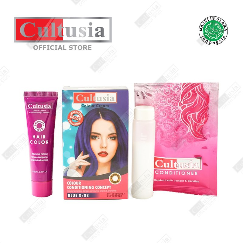 Cultusia Hair Color Blue 0 88 30 ML