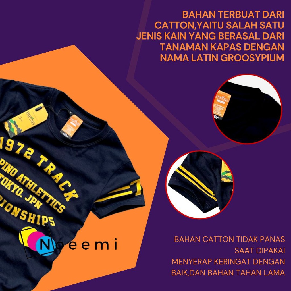 Papino Baju Kaos Anak Laki Laki 1-12 Tahun Pakaian Distro Oblong Bahan Catton