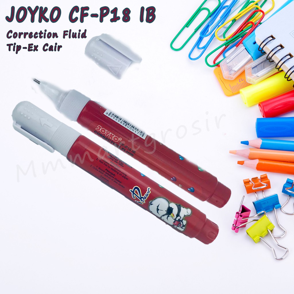 Joyko CF-P18 IB / Correction Fluid / Tip-Ex Cair / Merah