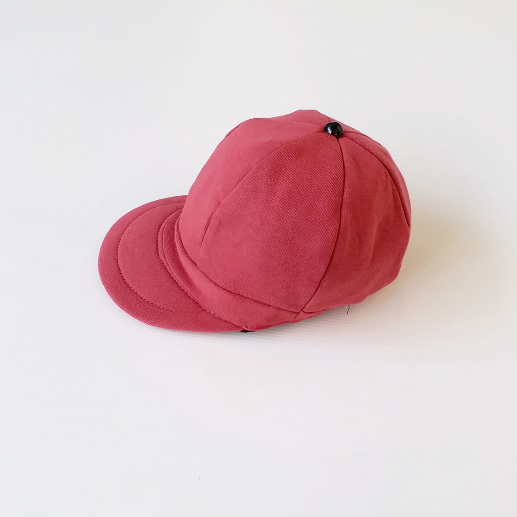 ho TOPI APOLLO ANAK Topi Anak Lucu Model Apollo Usia 1 Sampai 3 Tahun Kualitas Terbaik PART2-DUSTY RED