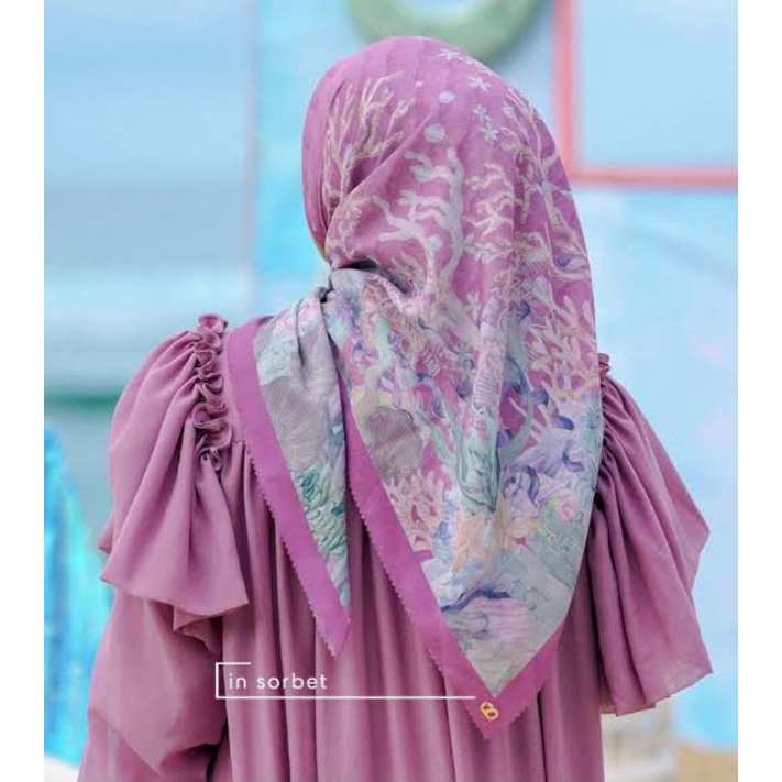 preloved MULUS ❤️ lengkap ✅ The little mermaid Disney buttonscarves button scarves BS buttonscarve b