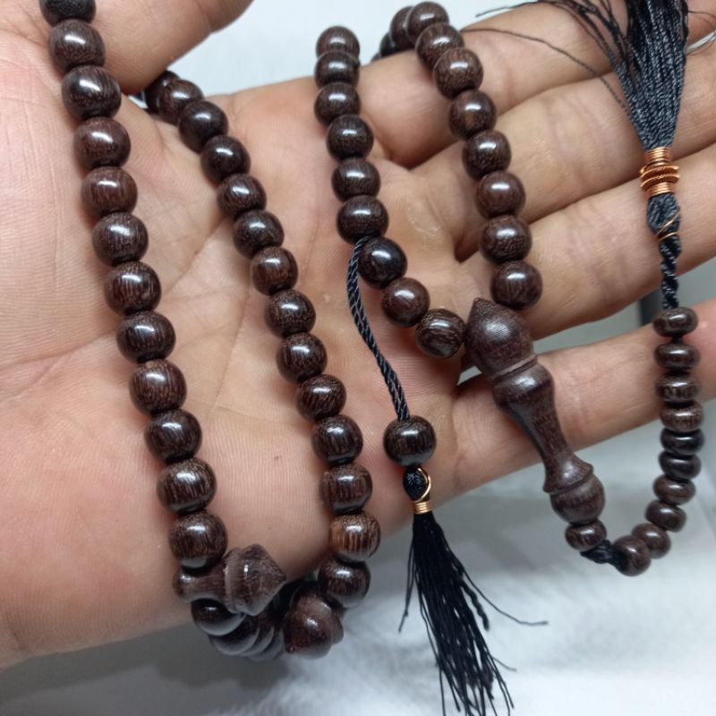 Tasbih galih asem asli 8mm tasbih galih asem hitam tasbih galih asem jawa