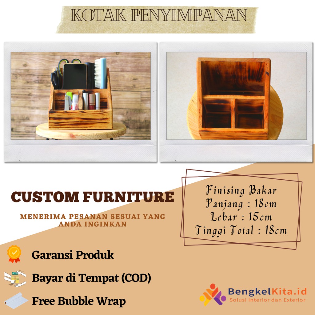 TEMPAT PENYIMPANAN SERBAGUNA/KOTAK PENYIMPANAN SERBAGUNA/KOTAK KAYU SERBAGUNA