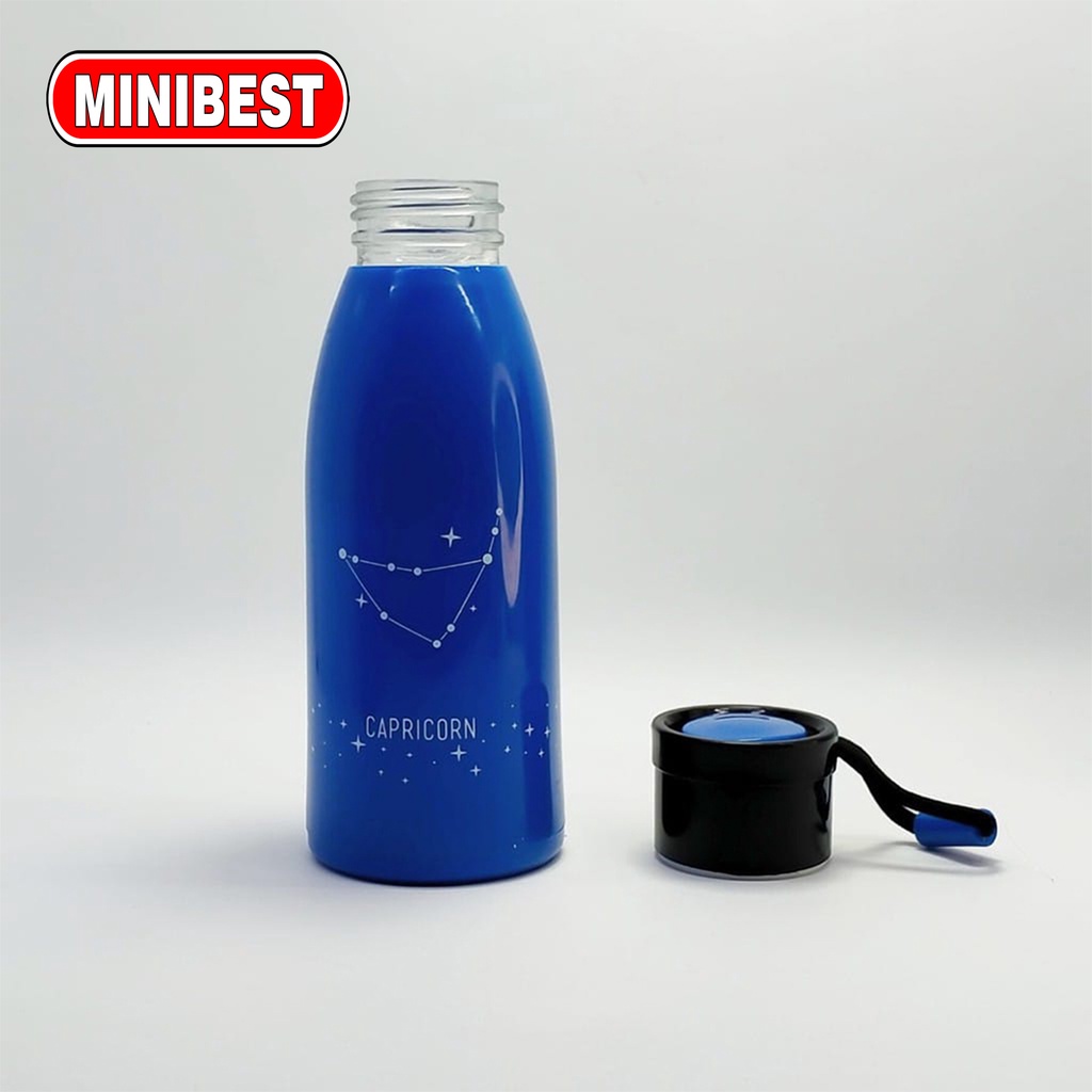 MINIBEST Botol minum kaca berkarakter Zodiak 300ml