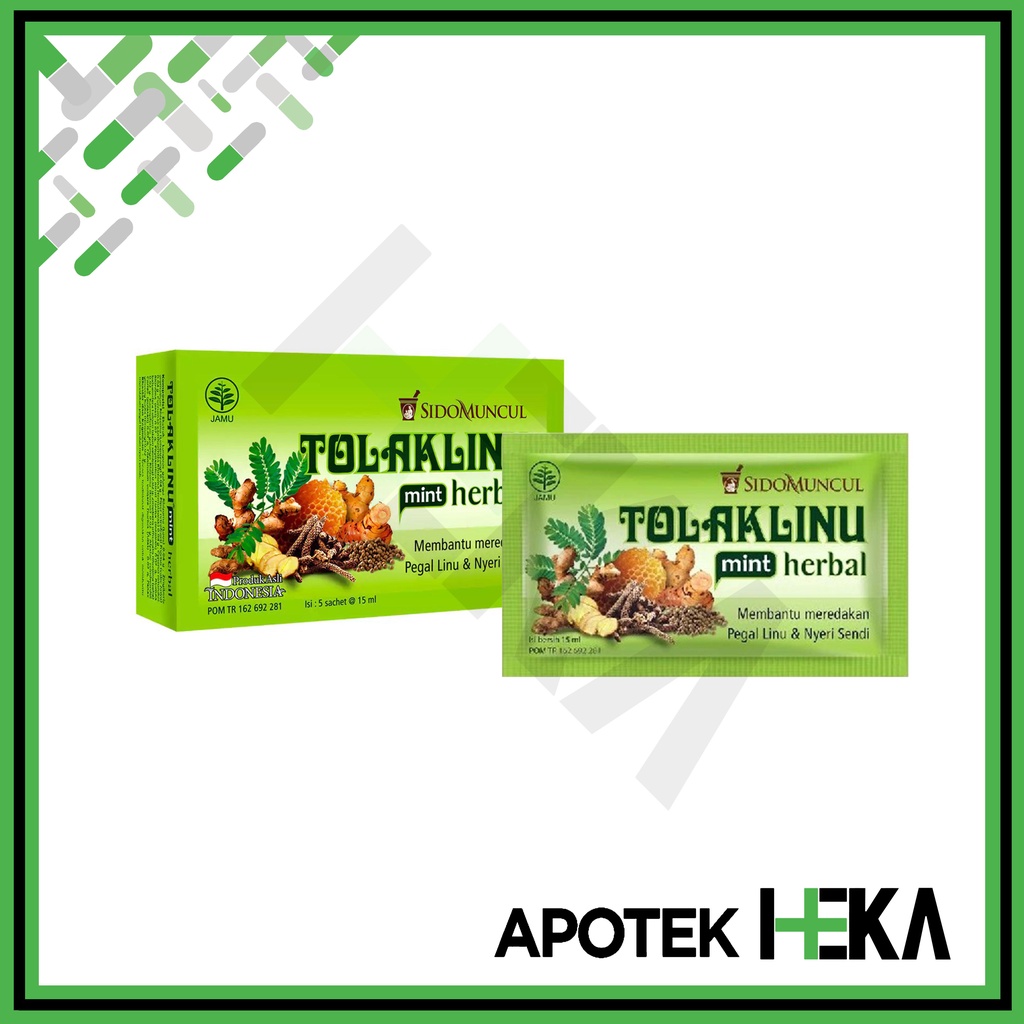 Tolak Angin Linu Herbal Mint Box isi 5 Sachet - Meredakan Pegel Linu (SEMARANG)