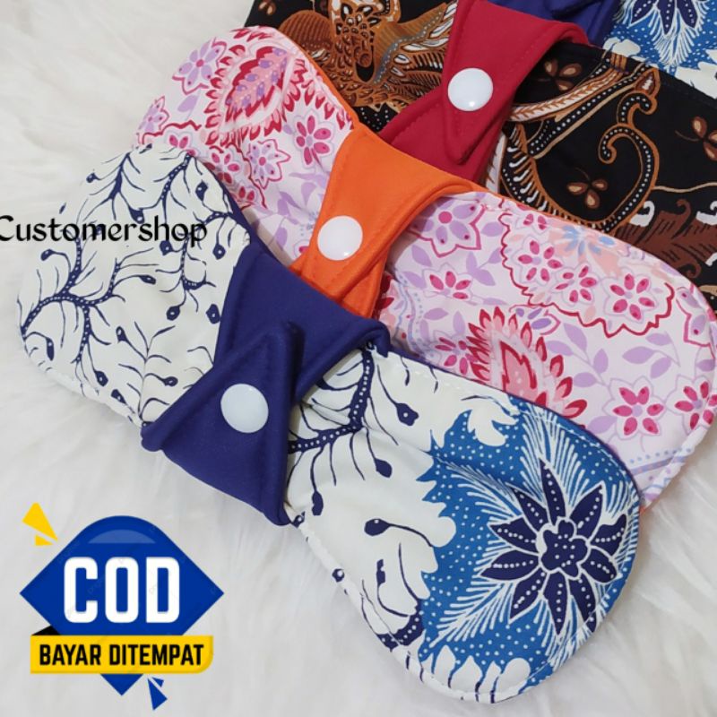 Isi 6 Pembalut Kain SaFa 20cm, Pembalut Kain Cuci Ulang, Pembalut Wanita, Menspad Kain