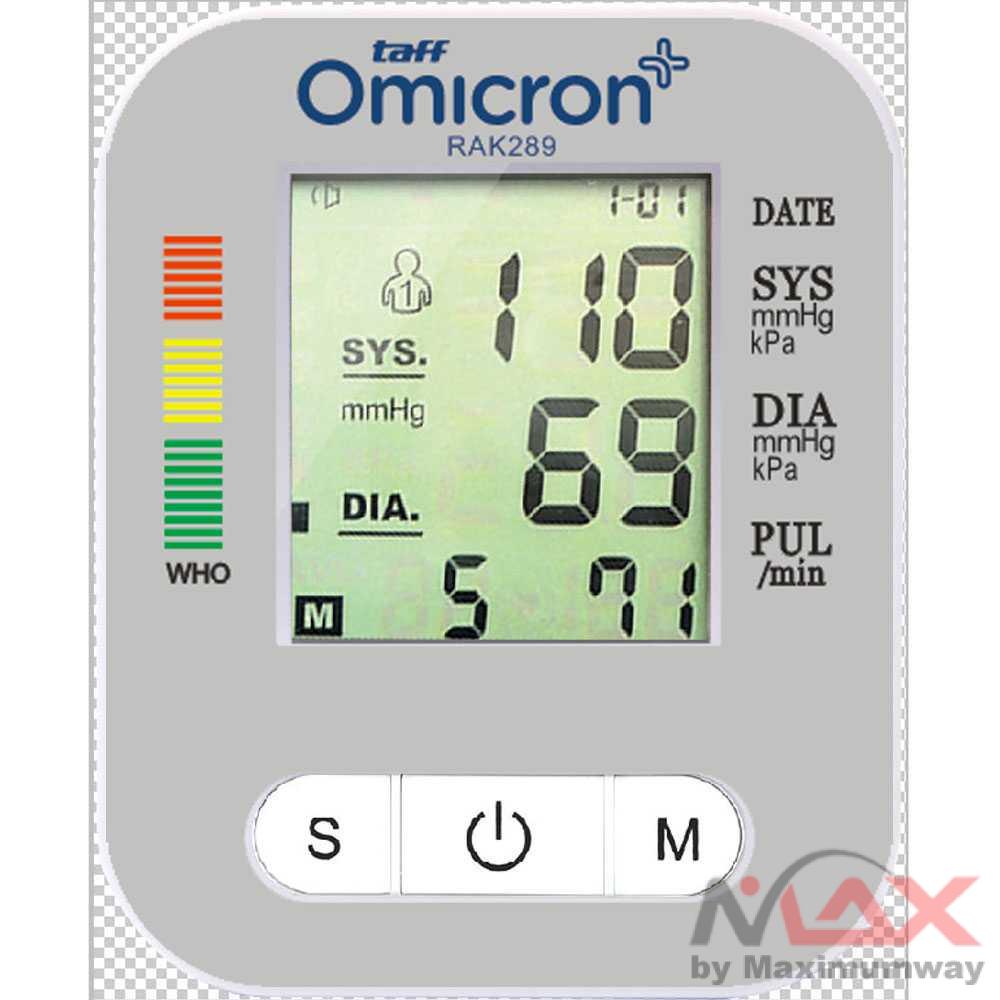 TaffOmicron RAK289 Tensimeter Alat Pengukur Tekanan Darah Blood Pressure elektronik