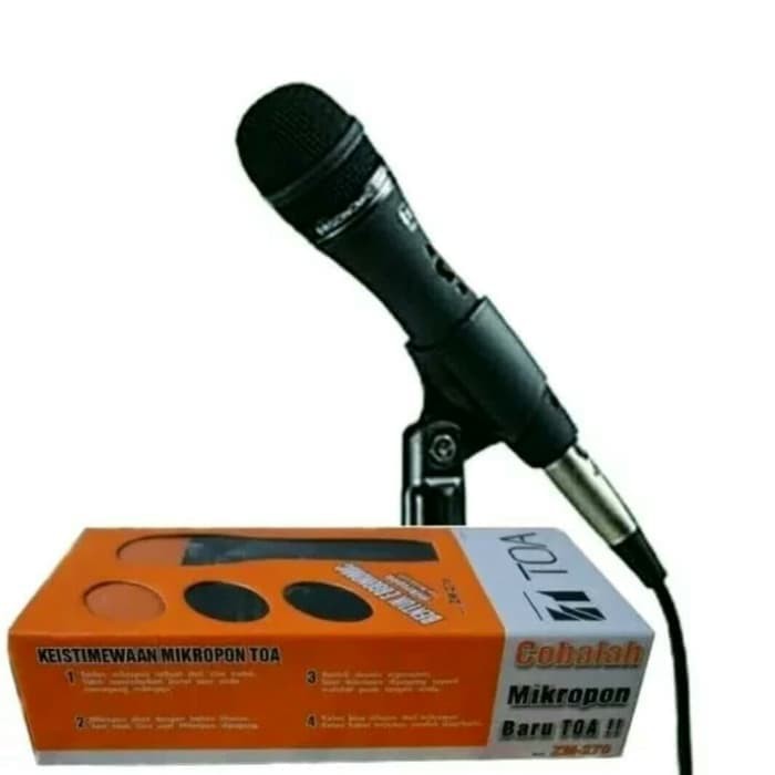 Microphone Mic TOA ZM 270 Original resmi garansi-Hitam