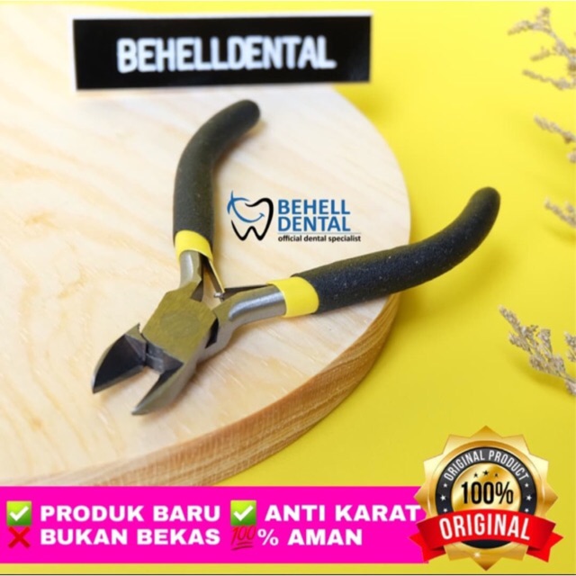 ORI TANG POTONG KAWAT BEHEL MINI / PEMOTOG DISTAL CUTTER WIRE BRACES BRACKET ANTI KARAT BEHELLDENTAL