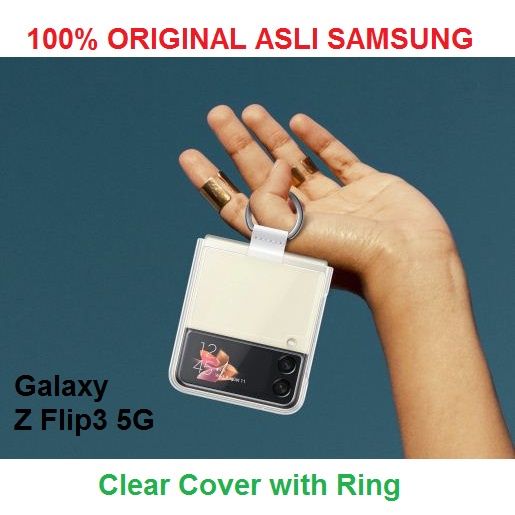 SAMSUNG Clear Cover With Ring Galaxy Z Flip3 5G Original