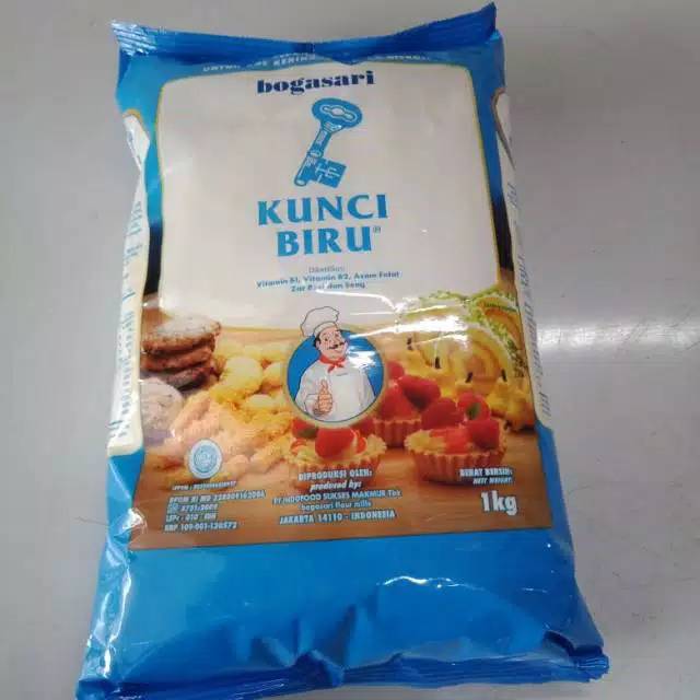 

Tepung terigu kunci biru 1 kg