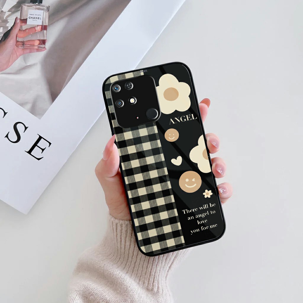 Softcase Glass Xiaomi Redmi 10C [G154] - Softcase Mirror - Softcase Kaca Redmi 10C - Softcase Glass 