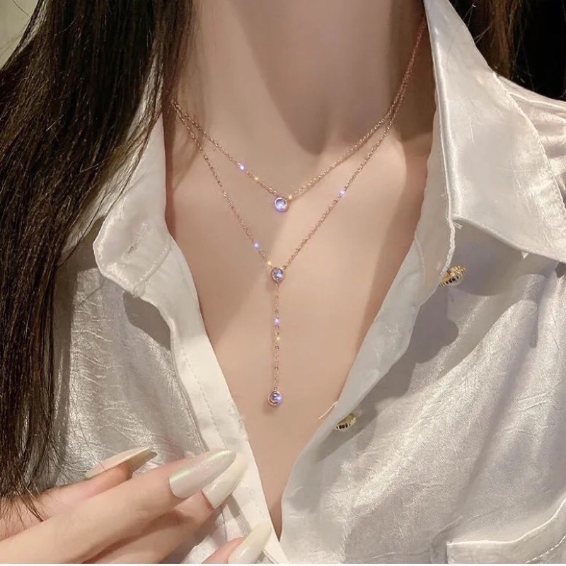 Kalung Titanium 3 Layer Premium Korea Style Fashion