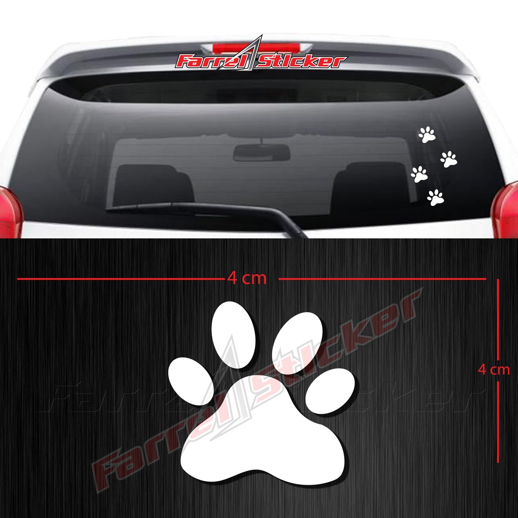 stiker jejak sticker cat pow