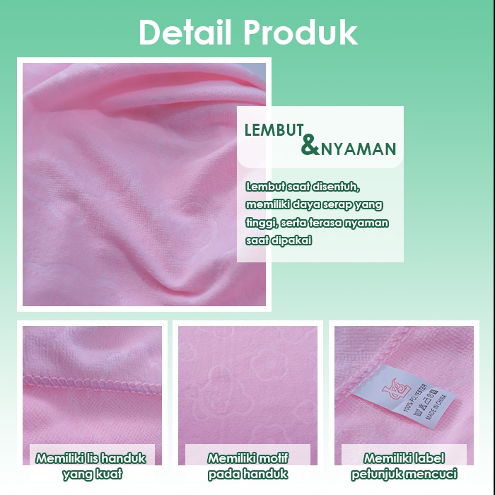 COD Handuk Motif Beruang gramasi 70cm x 140cm / Handuk Mandi Lembut Termurah (H9K)