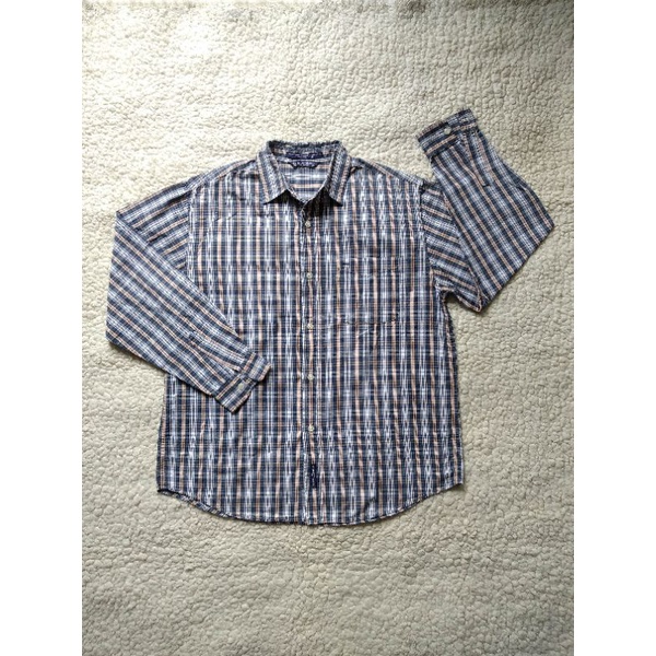 Preloved - "E.land Junior" Long Sleeve Plaid Shirt