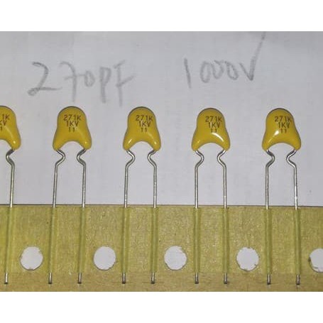 Capacitor Ceramic 271K 1KV 270pF 1000V