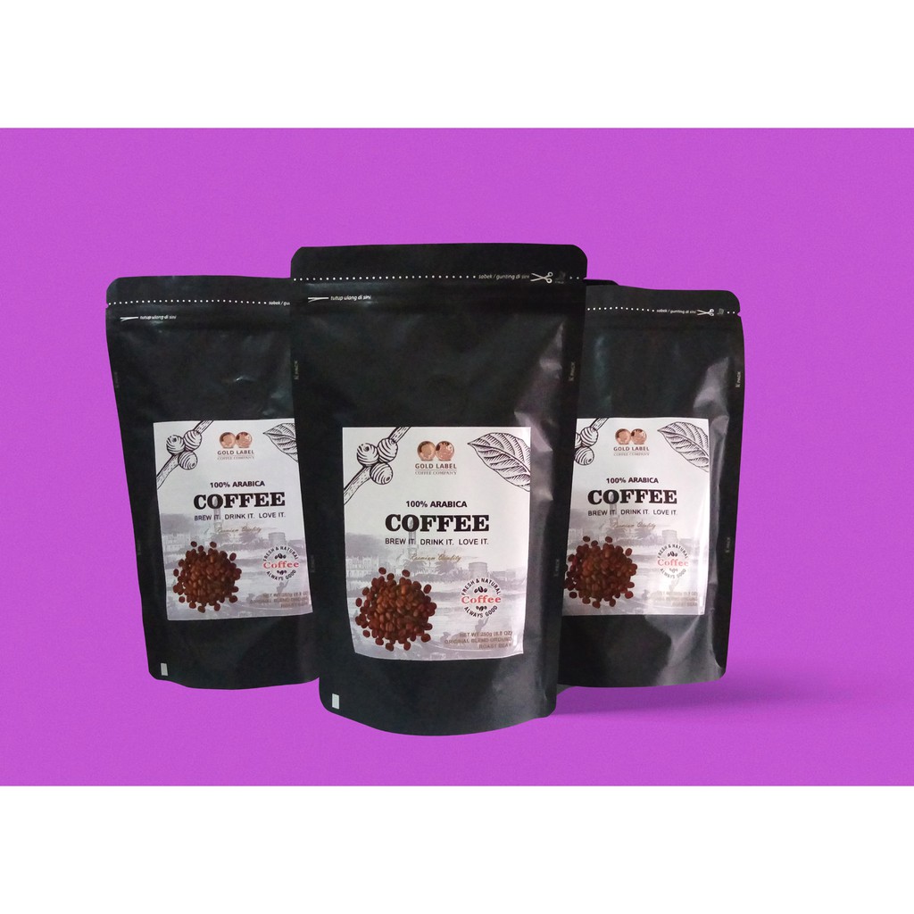 

Kopi Arabica Premium House Bland 1Kg (Biji/Bubuk) Expresso Fines 100% Kopi Arabika Premium