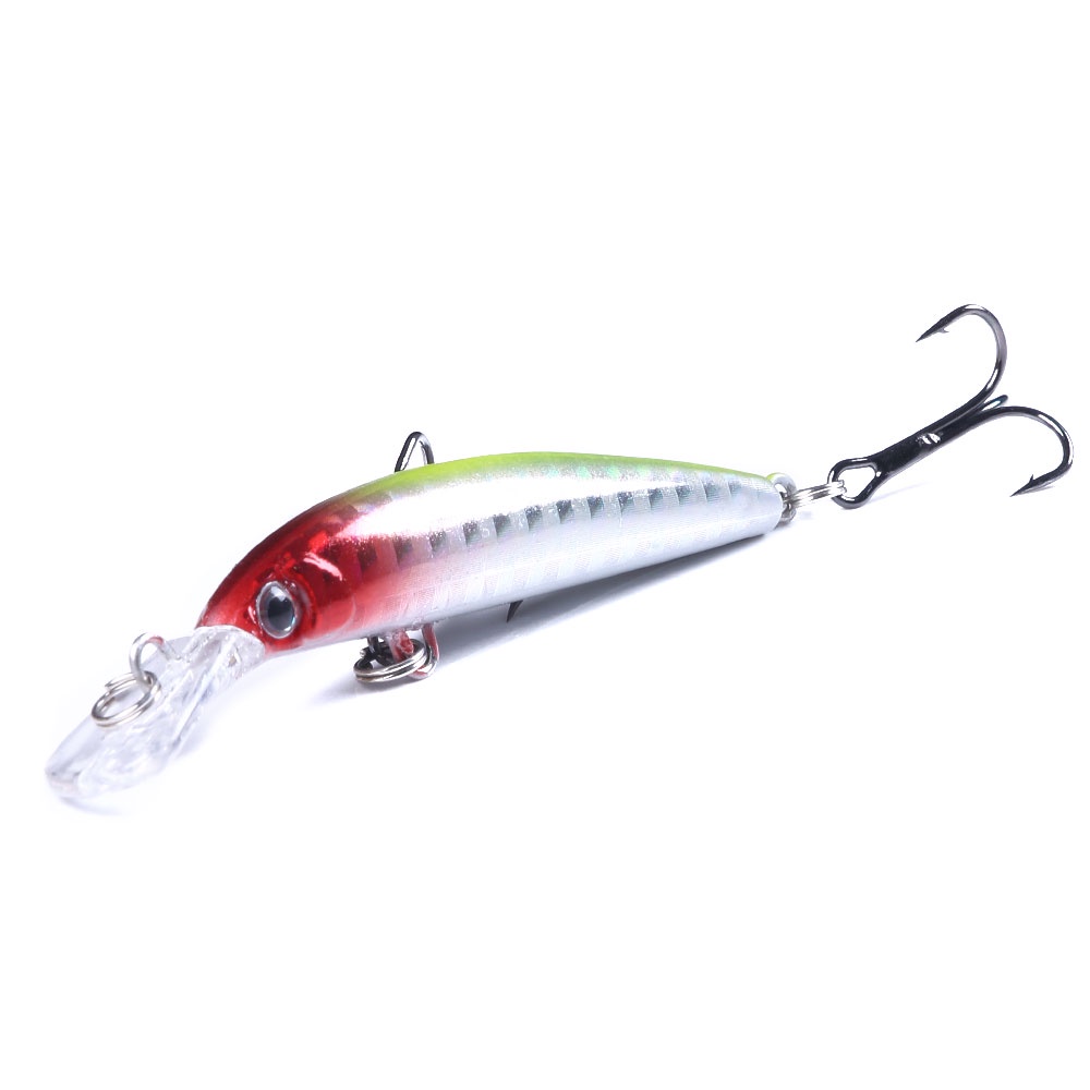 HENGJIA 1PCS 7cm 4g Sinking Minnow Fishing Lures Wobbler umpan Pancing Fishing Tackle Hard Bait Bentuk Ikan Kecil Kail Swimbait Bass Bait