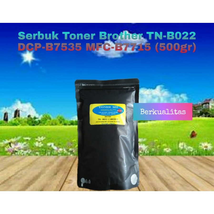 Serbuk Toner refill Compatible Refill For TN-B022 TNB022 DCP-B7535 B7535DW MFC-B7715 B7715DW B022 500gr