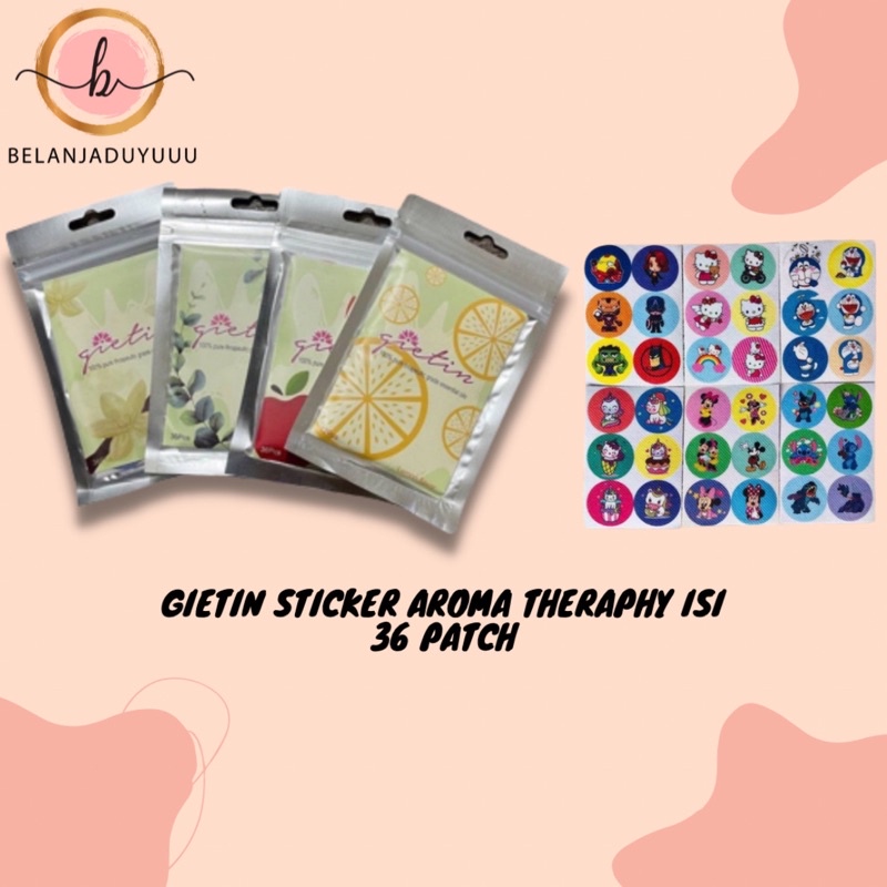 Gietin Stiker Aroma isi 36 patch Aromask Luscious Peach Aromaterapi Masker