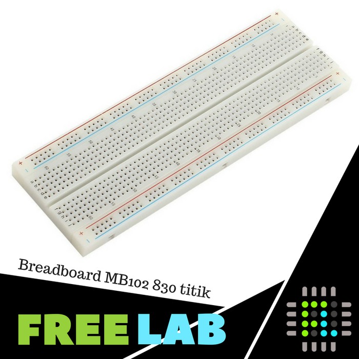 

STOK TERBATAS Breadboard MB102 Protoboard 830 Titik