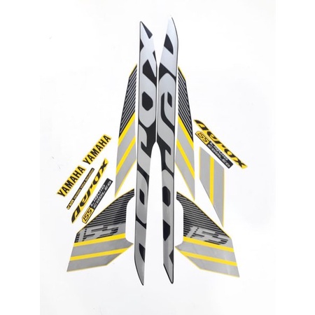 STRIPING LIST STICKER AEROX GRAY KUNING 2017