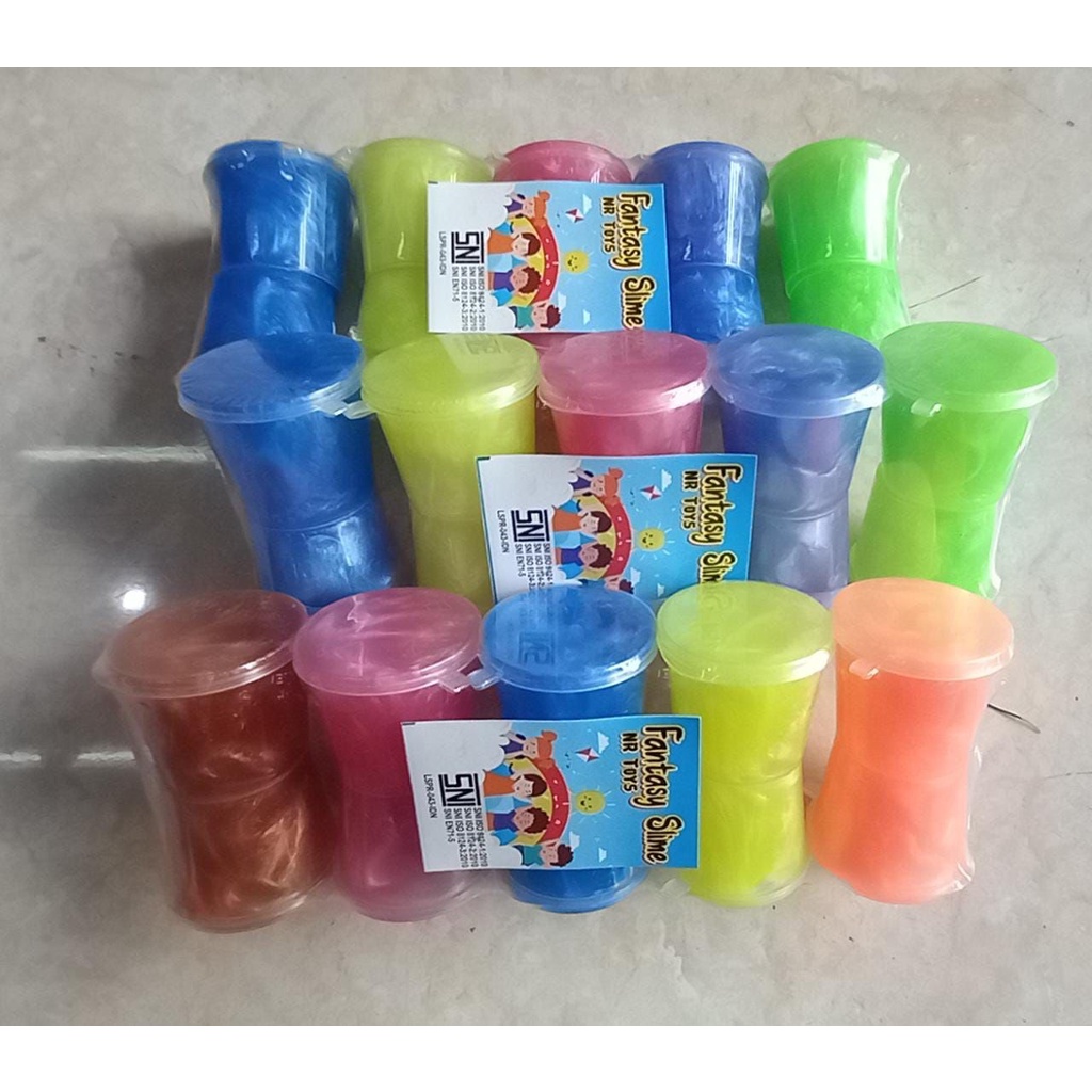 SLIME METALIK 25 ML / SLIME ANAK WARNA WARNI/ MAINAN ANAK JADUL/ MAINAN MURAH