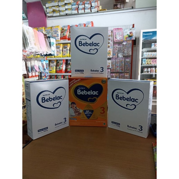 bebelac 3 vanila 1000gr  split dari bebelac 3 3000gr 