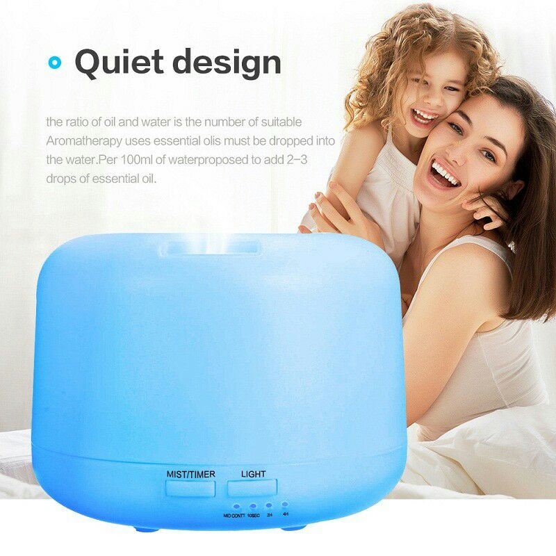 TaffWare Aromatherapy Oil Diffuser + 7 LED - HUMI A770 - White