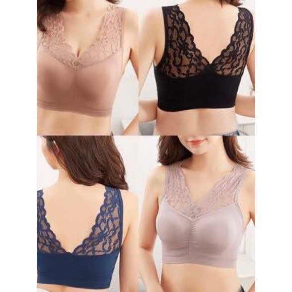 Bra BH Wanita Tanpa Kawat Bahan Halus Bralette Elastis Sexy dengan Busa IMPORT MH.ID