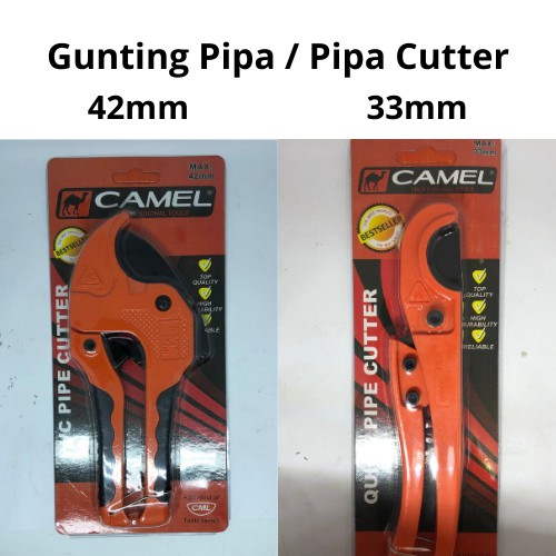

Gunting Pipa PVC / PVC Pipe Cutter 33mm - 42mm / Gunting Paralon "CAMEL