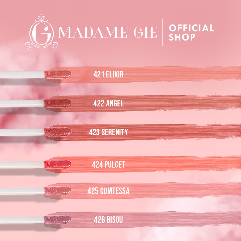 Madame Gie Magnifique Lip Liquide Matte Nude Series - MakeUp Lip Cream Lipstik-4