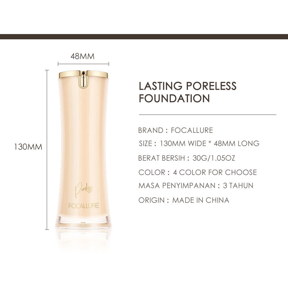 Focallure Foundation Perfect Base Lasting Poreless Foundation Focallure Alas Bedak Focallure Foundation Focallure Focallur Fucallure Focalure Foccalure