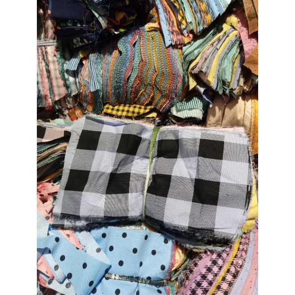 KAIN PERCA KATUN KILOAN SISA POTONGAN KAIN COTTON KAIN CRAFT
