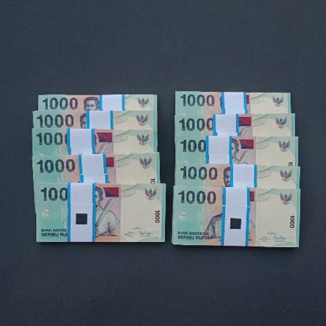 Uang 1000 rupiah seri patimura 100 lembar