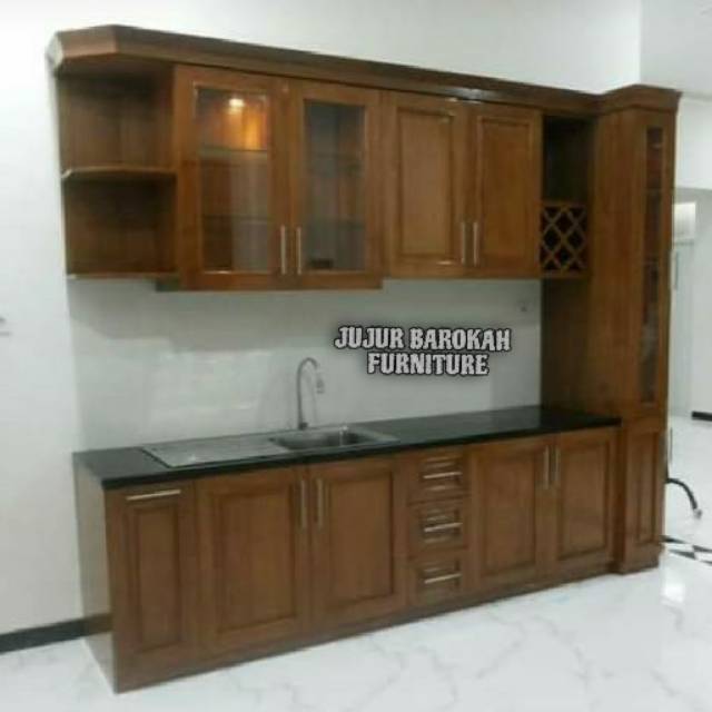 Kitchen Set Kayu Jati Jujur Barokah Furniture Jepara