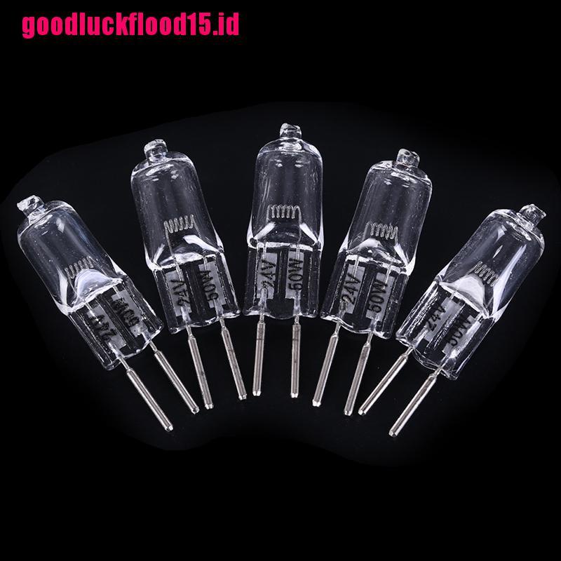 (LUCKID) 5pcs Lampu Halogen 24V G5.3 35W / 50W