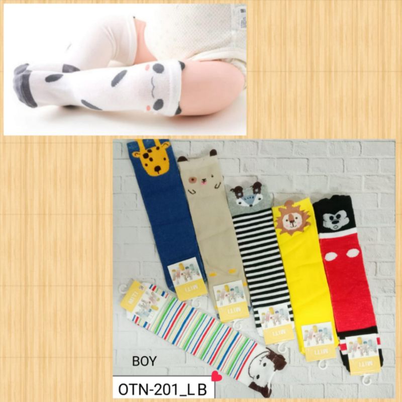 Kaos Kaki Miti Anak Panjang Betis Lutut Motif Hewan/karakter Lucu Bahan Katun