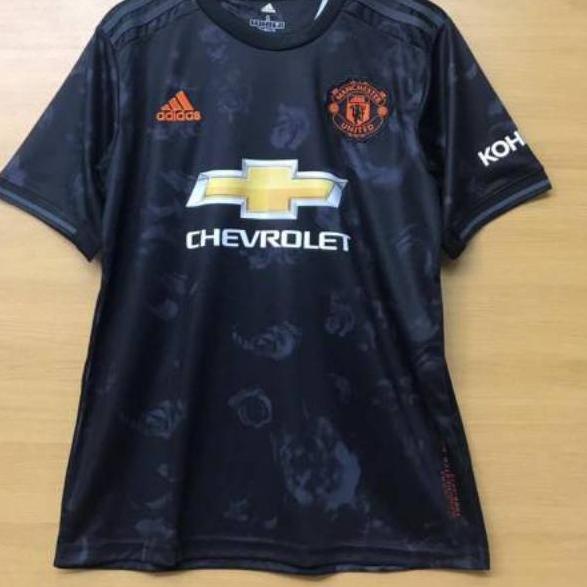 NS9✸ JERSEY BOLA CLUB MU  3RD HITAM MUSIM 19 20 GRADE ORI Bagus