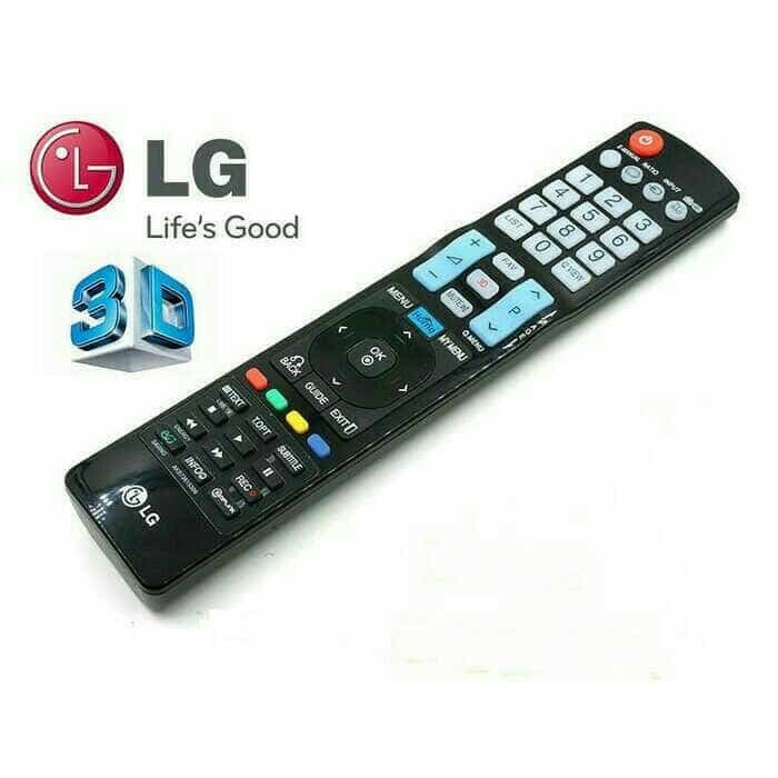 remote control led tv lg khusus 3d model panjang -hitam