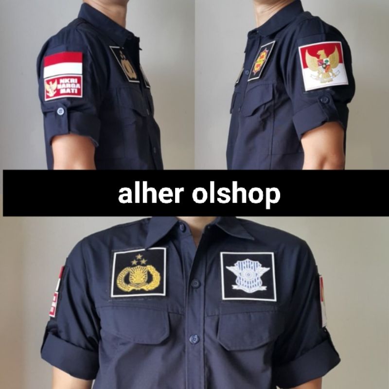 kemeja tactical tribrata baju tactical tribrata seragam tactical tribrata kemeja tactical polisi baj