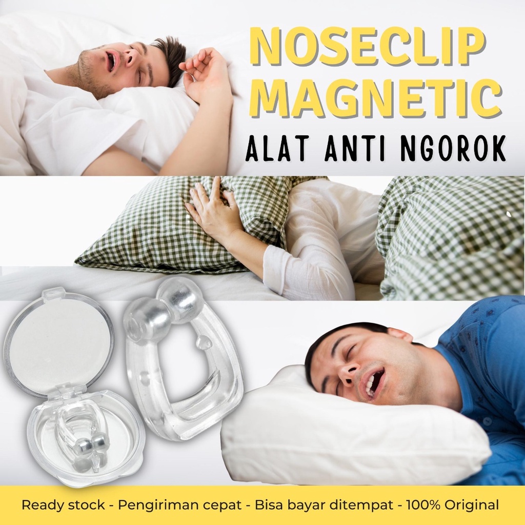 Alat Anti Dengkur Magnetic Noseclip Losepack Tanpa Kemasan Anti Penghilang Dengkur Ngorok Saat Tidur