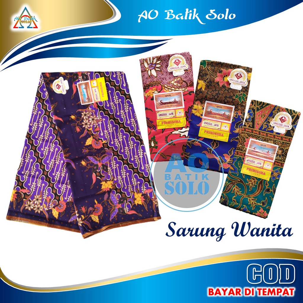 Sarung Batik, Sarung Wanita, Suromadu, Unggul Jaya, Primisima, Sarung Batik Halus