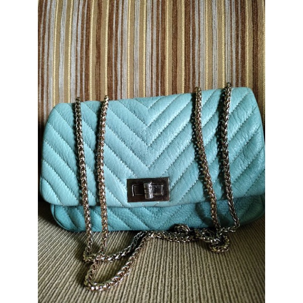 tas rantai kulit asli mantul preloved