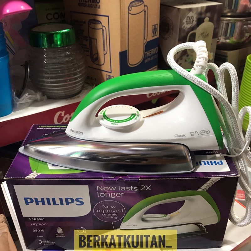 Setrika Keramik PHILIPS HD-1173-80 Setrikaan Philips Keramik Anti Lengket