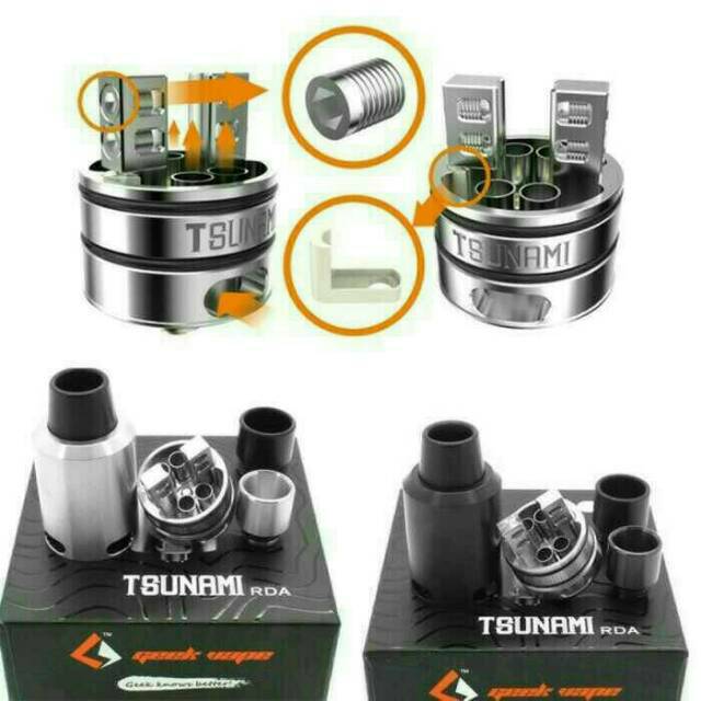 RDA TSUNAMI 22 Atomizer vape rokok elektrik